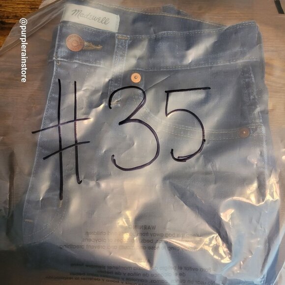 Madewell Jeans 27 P Skinny 10" High Rise Hayes Wash Tummy Control Stretch Denim - Picture 14 of 14